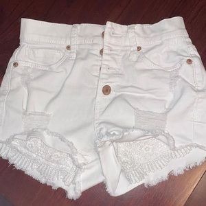 Mudd juinor ripped denim shorts